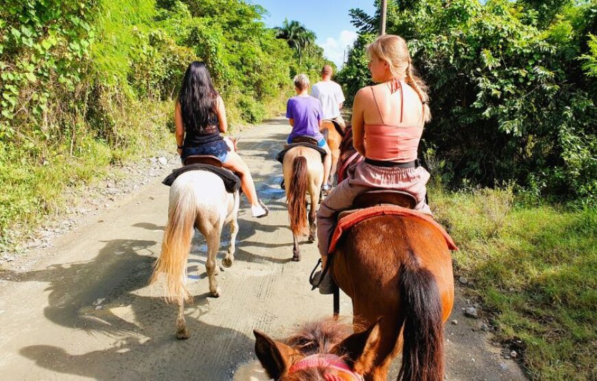 Great 3W1 PACKAGE: Damajagua Falls + Lunch + Horseback Riding.